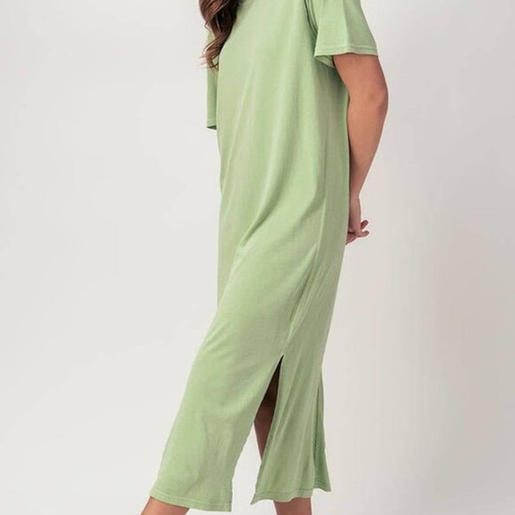 Split Hem Shirt Dress - Picture 4 of 4